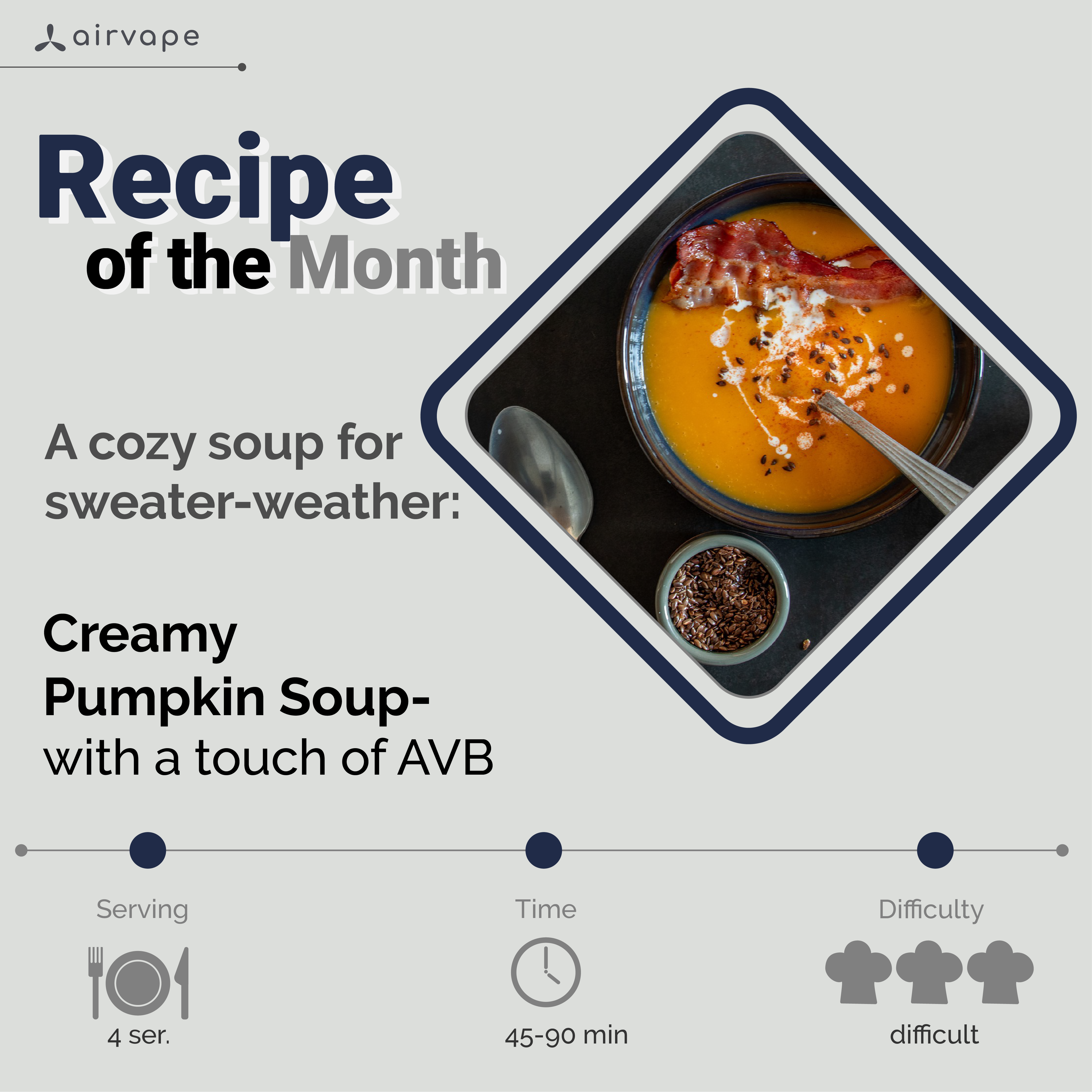 Creamy Pumpkin Soup with AVB