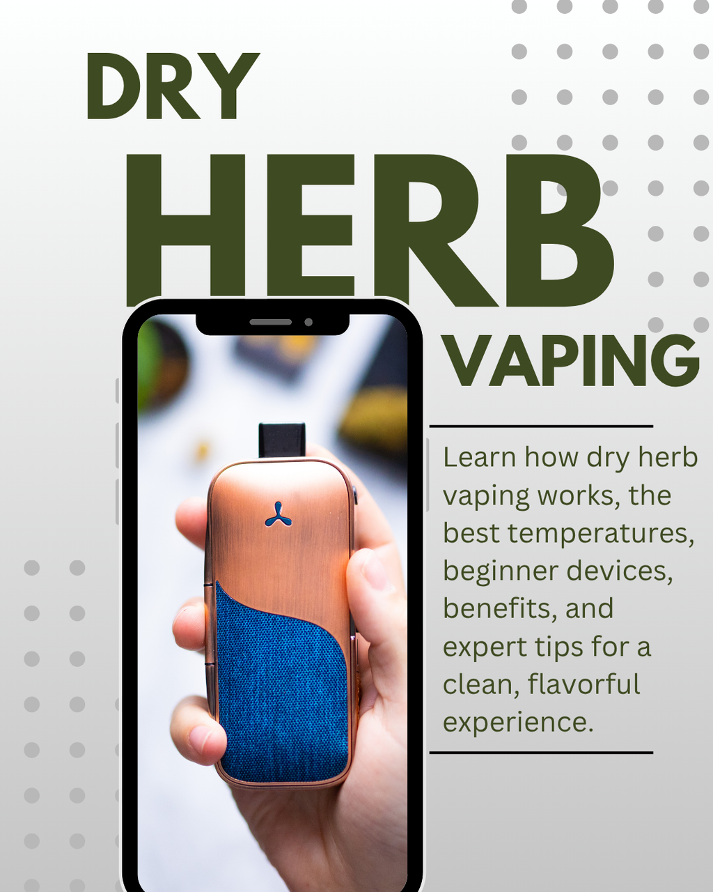 Dry herb vaping