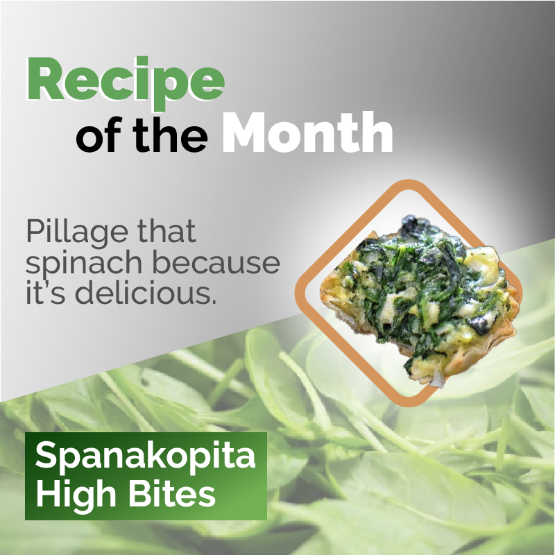 Spanakopita High Bites-Recipe of the month