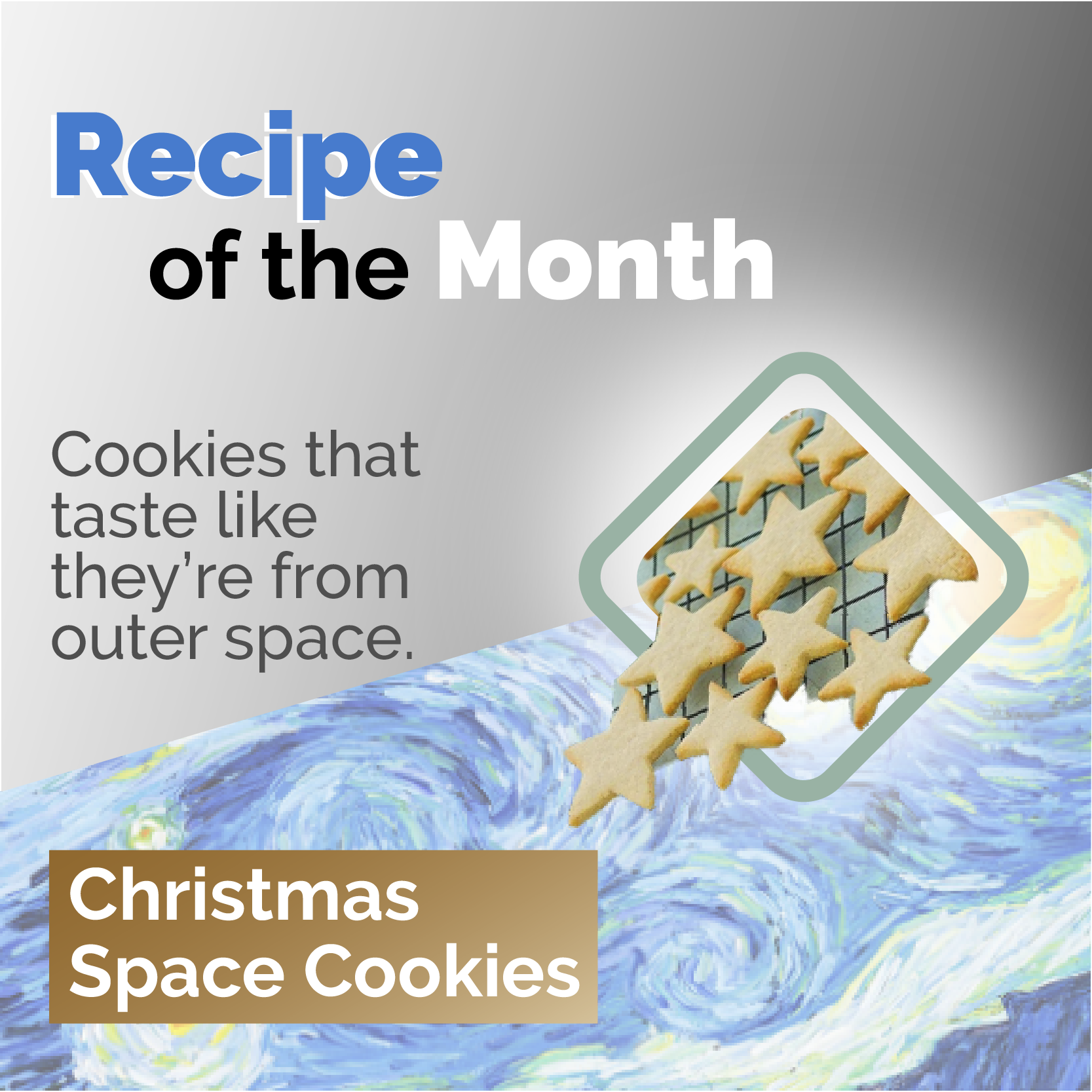 Christmas Space Cookies