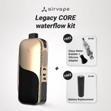 Legacy CORE WaterFlow Kit | Dry Herb & Wax Vaporizer Bundle with Water Bubbler for Cooler Vapor