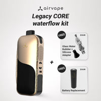 Legacy CORE WaterFlow Kit | Dry Herb & Wax Vaporizer Bundle with Water Bubbler for Cooler Vapor