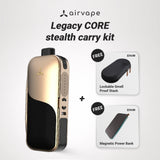 Legacy CORE Stealth Carry Kit | Dry Herb & Wax Vaporizer with Wireless Charger & Smell-Proof Storage