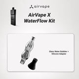 AirVape X WaterFlow Kit | Dry Herb & Wax Vaporizer Bundle with Water Bubbler for Refined Vapor