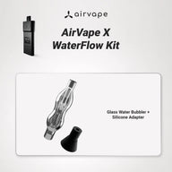 AirVape X WaterFlow Kit | Dry Herb & Wax Vaporizer Bundle with Water Bubbler for Refined Vapor