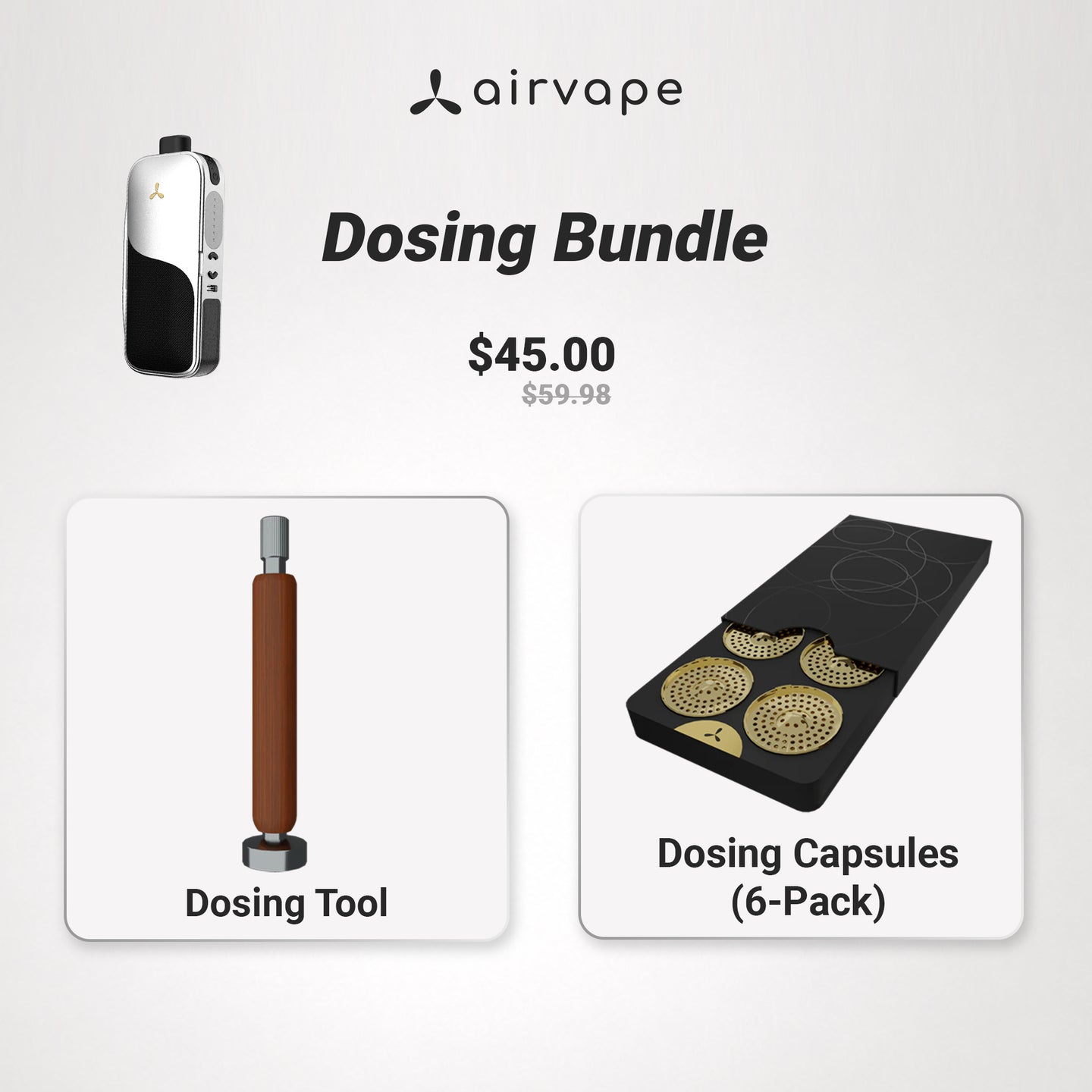 Dosing Bundle | Legacy 6-Pack Capsules with Dosing Tool for Quick, Clean & Easy Session Loading