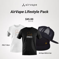 AirVape Lifestyle Pack | NiNJA Hat and PRO T-Shirt for Comfortable Everyday Casual Wear Outfit