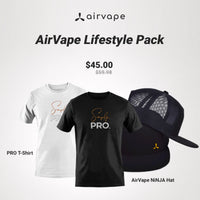 AirVape Lifestyle Pack | NiNJA Hat and PRO T-Shirt for Comfortable Everyday Casual Wear Outfit