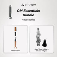 OM Essentials Bundle | Water Bubbler, Silicone Adapter and OM Wax Blade for Convenient Use