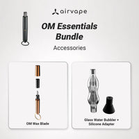 OM Essentials Bundle | Water Bubbler, Silicone Adapter and OM Wax Blade for Convenient Use