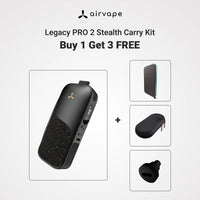 Legacy PRO 2 Stealth Carry Kit | Herb & Wax Vaporizer with Power Bank, Smell-Proof Case & Adapter
