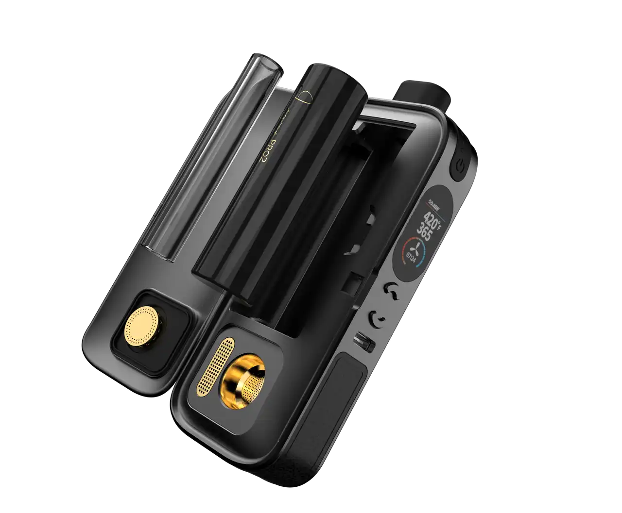 LEGACY PRO 2 | Herb & Wax Dual Use Vaporizer - Hybrid Heating, Replaceable Battery, Compact Design