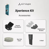 Xperience Kit | Replacement Screens, X Shell, Ceramic Mouthpiece & Wax Pad for AirVape X