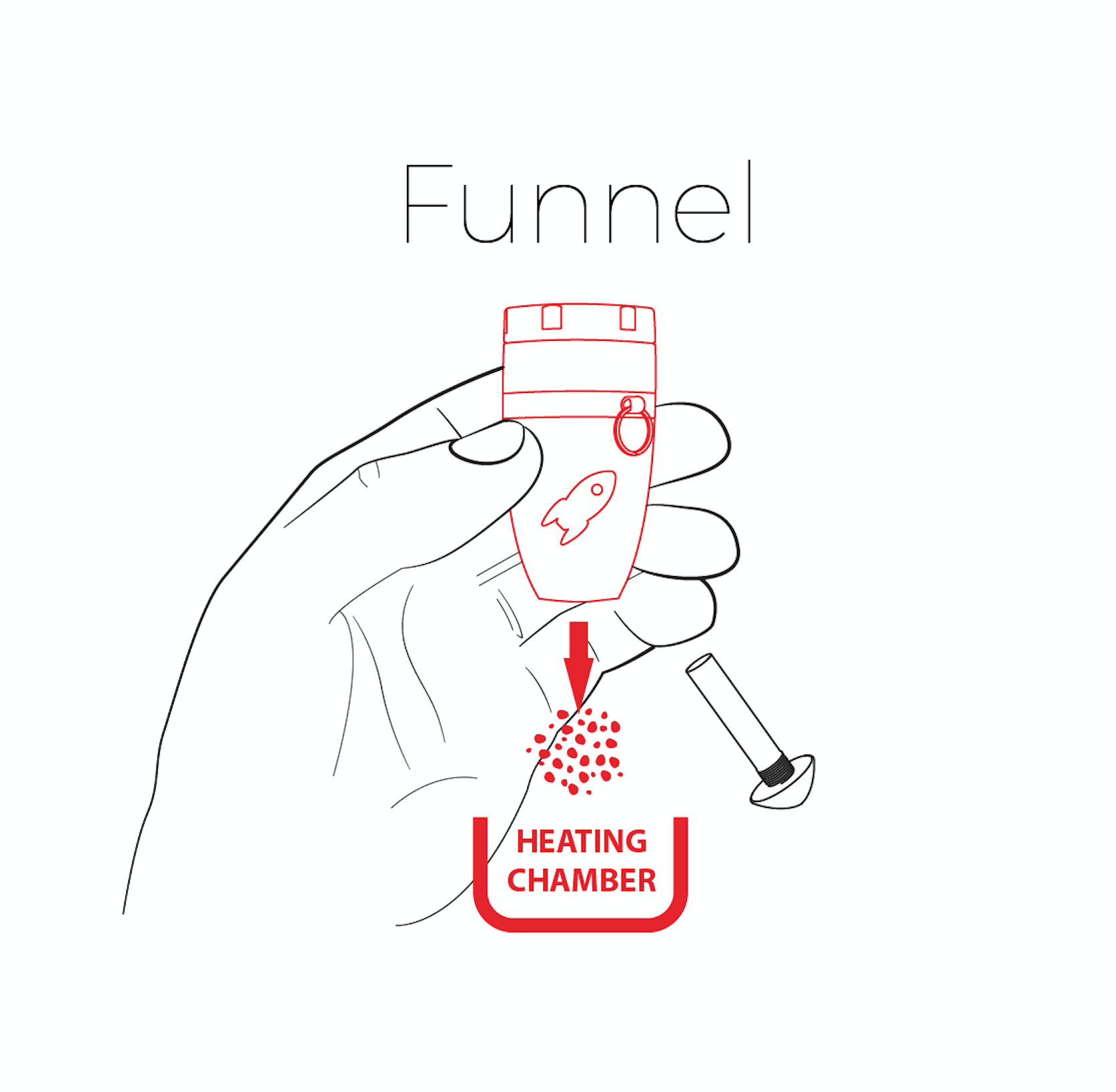 The Rocket Plus Keychain Grinder Apollo